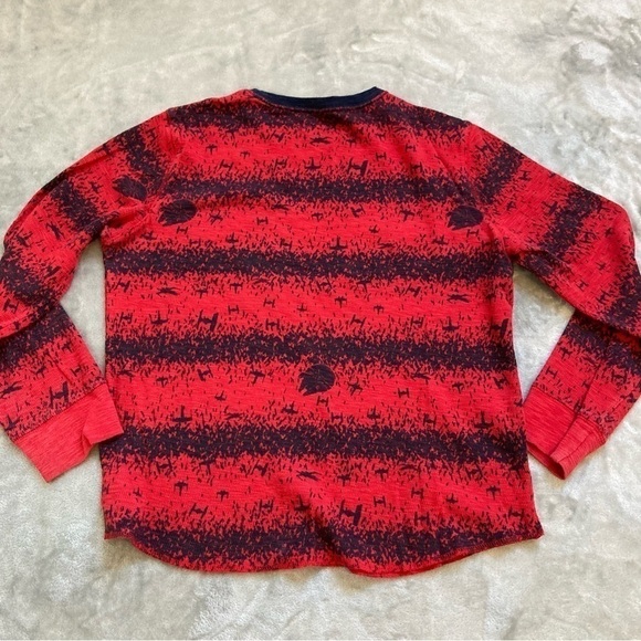 Gap Kids Set of 2 Long Sleeve Thermal Tops Red Star Wars & Blue Camo Size XL - Picture 12 of 14